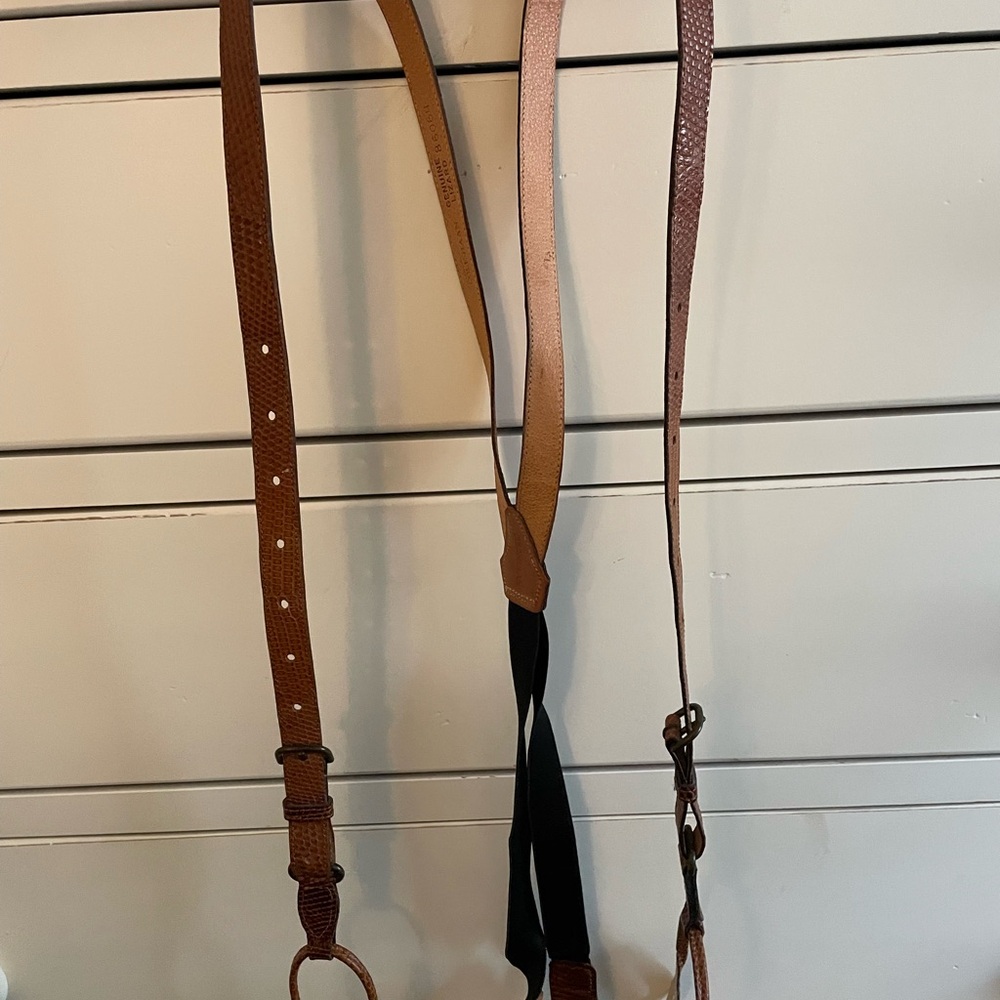 Cole Haan Brown and Black Suspenders